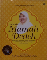 Image of Menuju Keluarga Sakinah: curhat ke mamah dedeh