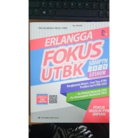 Image of Erlangga Fokus UTBK SBMPTN 2020 SOSHUM