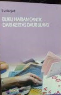 Image of Buku harian cantik dari kertas daur ulang