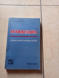 Image of Intrausaha : analisis pribadi pengusaha sukses