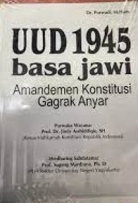 Image of UUD 1945 Basa Jawi : Amandemen Konstitusi Gagrak Anyar