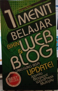 Image of 1 Menit Belajar Bikin Web & Blog langsung bisa: Update Joomla,Blogspot,wordpress,multiply
