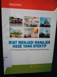 Image of KIAT MENJADI MANAGER HSSE YANG EVEKTIF