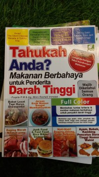Image of TAHUKAH ANDA? MAKANAN BERBAHAYA UNTUK PENDERITA DARAH TINGGI