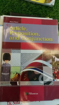 Image of ARTICLE, PREPOSITION, AND CONJUCTION