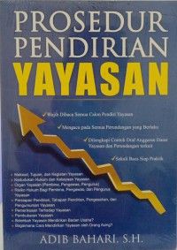 Image of PROSEDUR PENDIRIAN YAYASAN