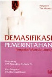 Image of Demansifikasi Pemerintahan Persektif Marzuki Usman