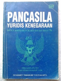 Image of Pendidikan Pancasila Yuridis Kenegaraan