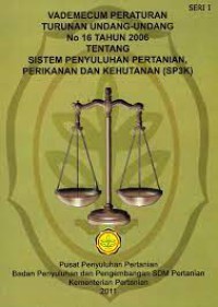 Image of Vademecum Peraturan Turunan Undang-Undang NO 16 Tahun 2006