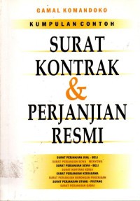 Image of Kumpulan Contoh Surat Kontrak dan Perjanjian Resmi
