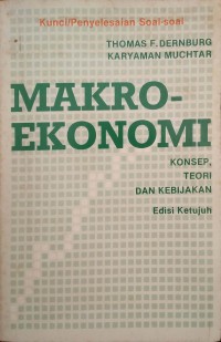 Image of MAKRO-EKONOMI : konsep teori dan kebijakan EDISI TUJUH