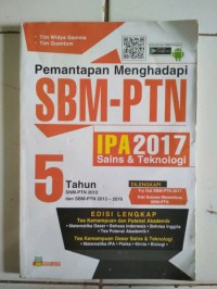 Image of PEMANTAPAN MENGHADAPI SBM-PTN IPA 2017 SAINS & TEKNOLOGI