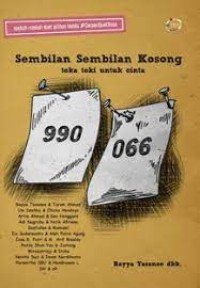 Image of Sembilan Sembilan Kosong teka teki untuk cinta